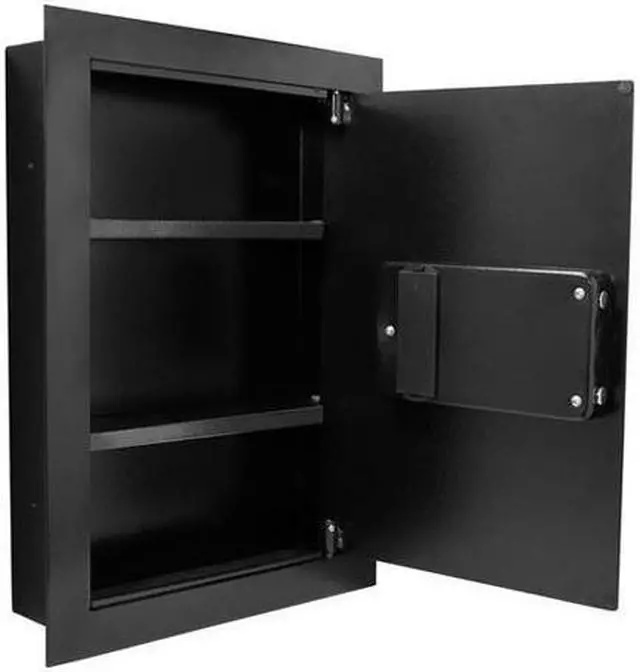 Alt view image 19 of 19 - Barska Black Biometric Wall Safe