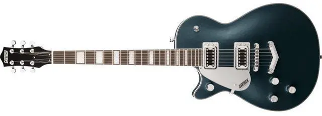 Alt view image 2 of 7 - Gretsch G5220LH Electromatic Jet BT Single-Cut V-Stoptail Left-Handed Electric Guitar, Laurel Fingerboard, Jade Gray Metallic