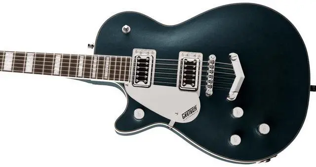 Alt view image 5 of 7 - Gretsch G5220LH Electromatic Jet BT Single-Cut V-Stoptail Left-Handed Electric Guitar, Laurel Fingerboard, Jade Gray Metallic