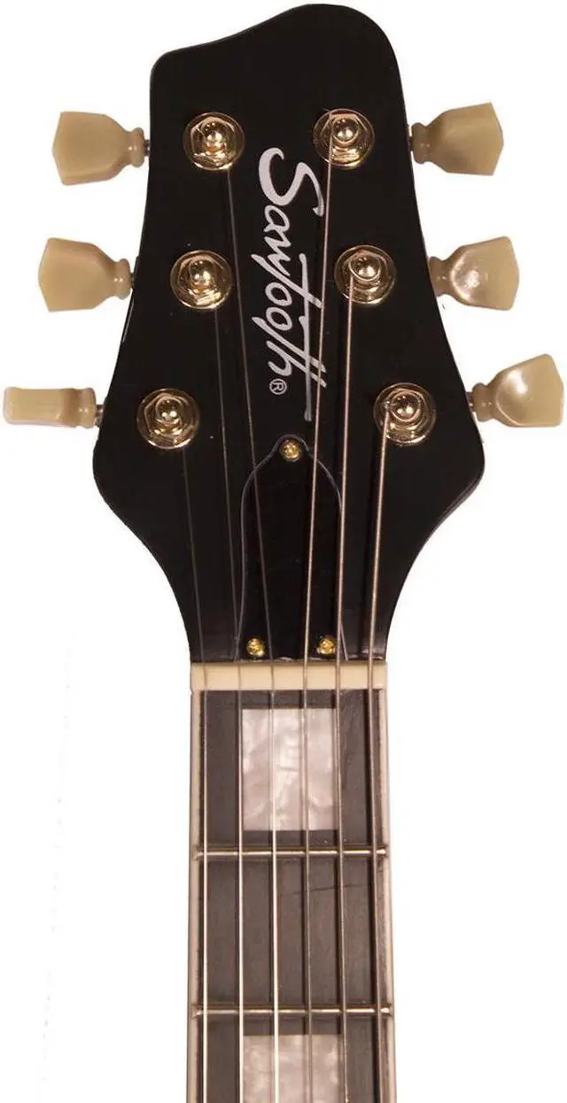 Alt view image 6 of 6 - Sawtooth Heritage Series Left-Handed Electric Guitar, Rosewood Fretboard, Tuscan Flame