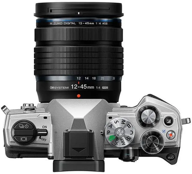 Alt view image 7 of 10 - OM System OM5 20.4 Megapixel Mirrorless Camera with Lens (Silver)