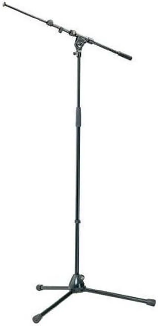 Alt view image 3 of 3 - K&M Professional Top-Line Tripod Microphone Stand With Telescoping Boom Arm - Black Black