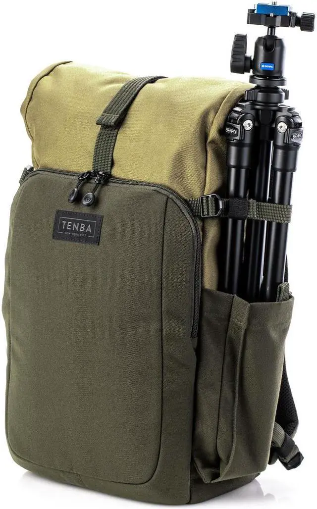 Alt view image 13 of 14 - Tenba 637-734 Fulton V2 14L Backpack Tan/Olive