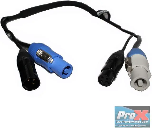Alt view image 13 of 13 - ProX XC-PWC14-XLR06 (6ft XLR and Powercon Combo Cable)
