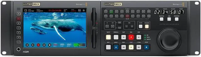 Alt view image 2 of 3 - Blackmagic Design HyperDeck Extreme 4K Ultra HD Touchscreen HDR Broadcast Deck