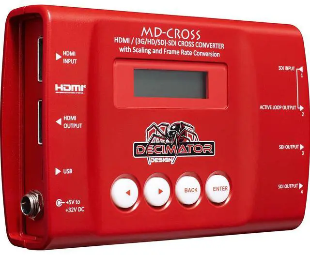 Alt view image 2 of 6 - Decimator MD-CROSS Miniature SDI/HDMI Cross Converter #DD-CROSS