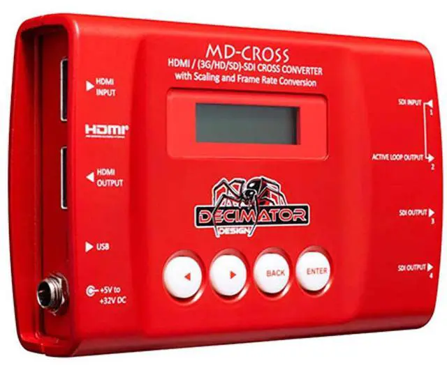 Alt view image 4 of 6 - Decimator MD-CROSS Miniature SDI/HDMI Cross Converter #DD-CROSS