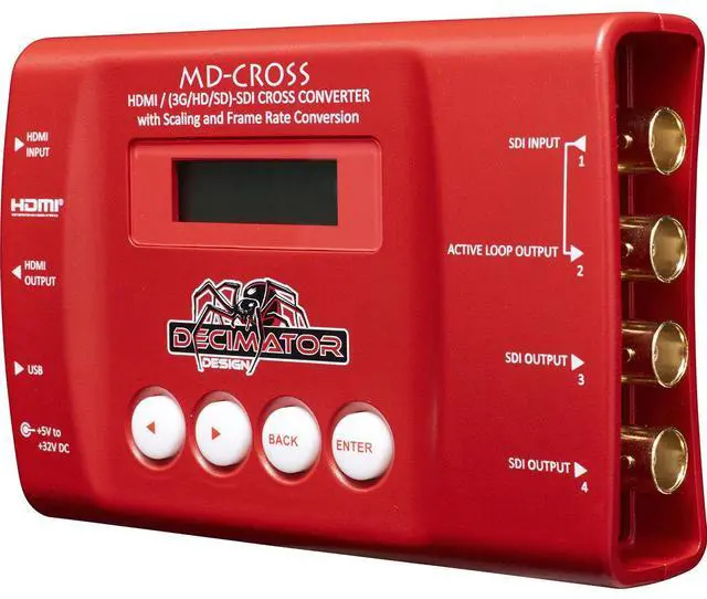 Alt view image 3 of 6 - Decimator MD-CROSS Miniature SDI/HDMI Cross Converter #DD-CROSS