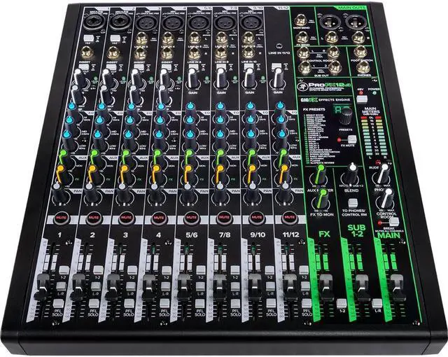 Alt view image 7 of 10 - Mackie ProFX12v3 12 Channel Professional Effects Mixer with USB