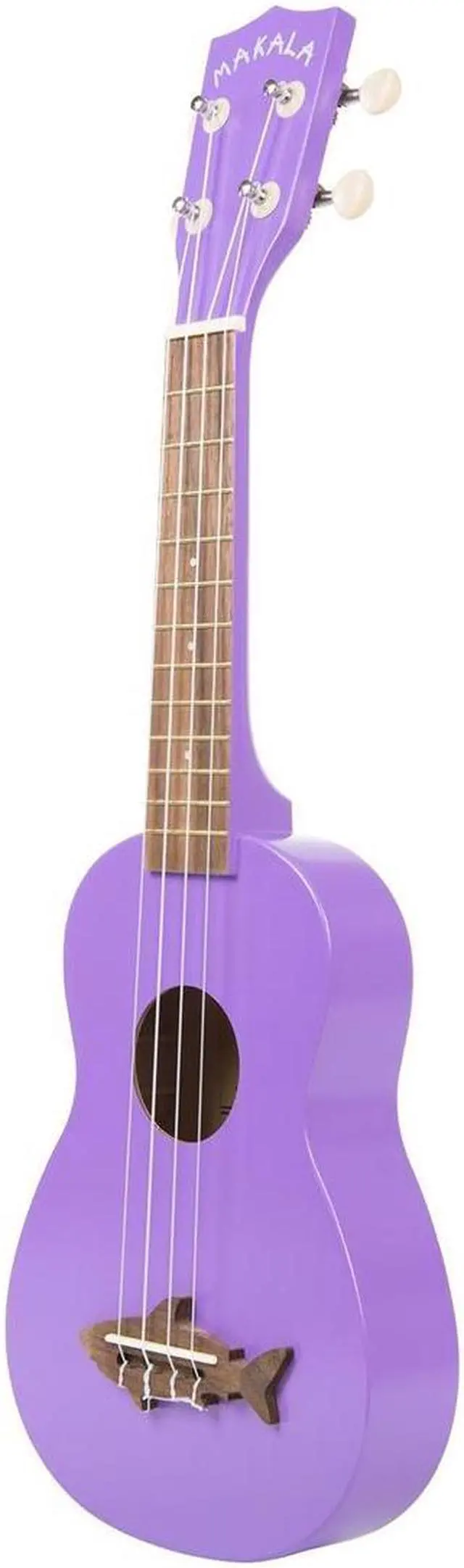 Alt view image 2 of 4 - Kala Matte Sea Urchin Purple Makala Shark Soprano Ukulele with Tote Bag