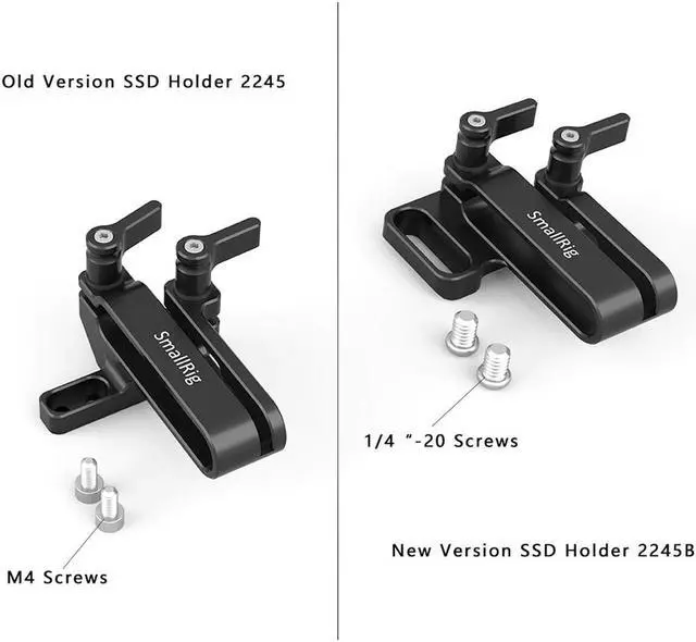 Alt view image 4 of 7 - SmallRig Samsung T5 SSD Mount for BMPCC 4K/6K and Z CAM E2 Cages, New Version