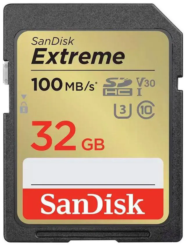 Alt view image 5 of 7 - SanDisk 32GB 32G extreme SDHC 100 MB/s 60 MB/s SDSDXVT-032G-GNCIN Class 10 UHS V30