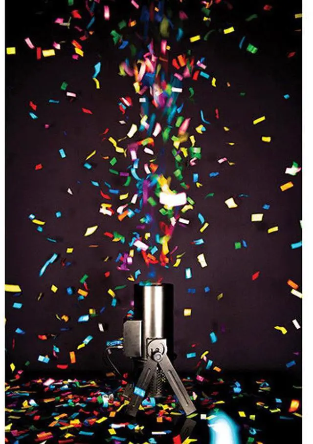 Alt view image 8 of 8 - Chauvet DJ Funfetti Shot Launcher 5 Color Multicolor Confetti Paper Refill | FRC