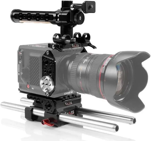 Alt view image 2 of 7 - Shape Full Camera Cage with 15mm LW Rod System for RED KOMODO