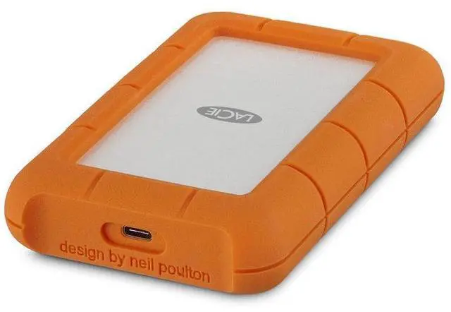 LaCie 5TB Rugged USB 3.0 Type-C Portable External Hard Drive