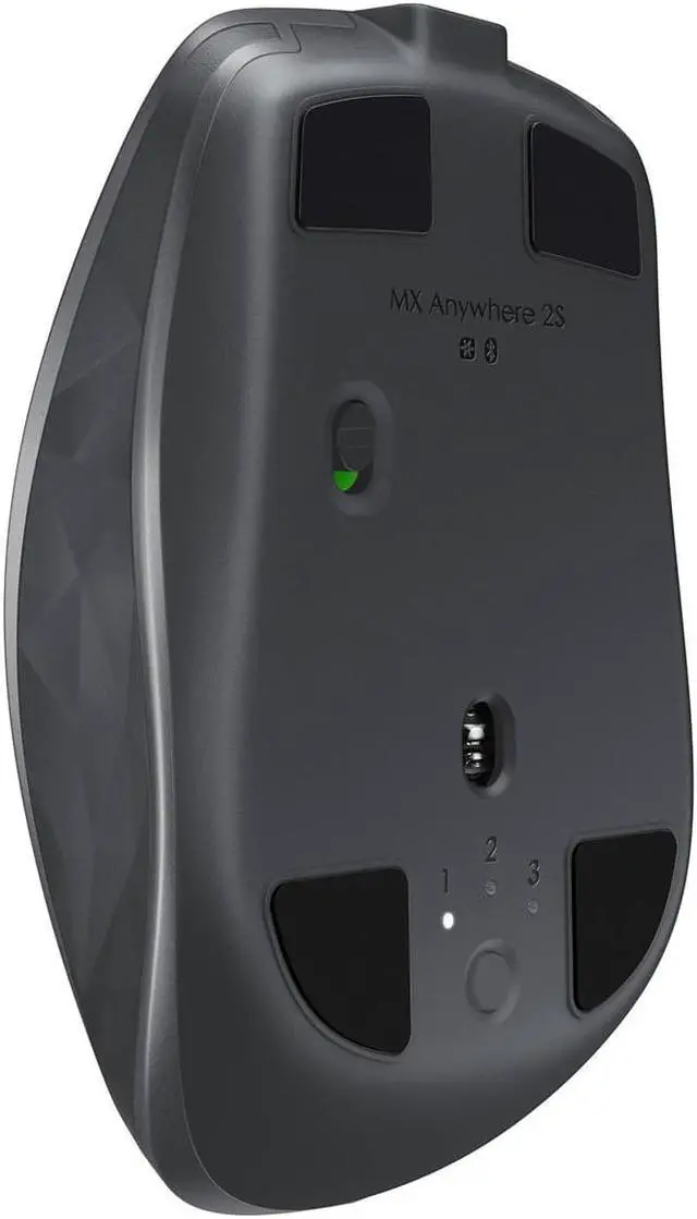 Alt view image 6 of 15 - Logitech MX Anywhere 2S Mouse - Darkfield - Wireless - Bluetooth - Yes - USB - 4000 dpi - Scroll Wheel - 7 Button(s)