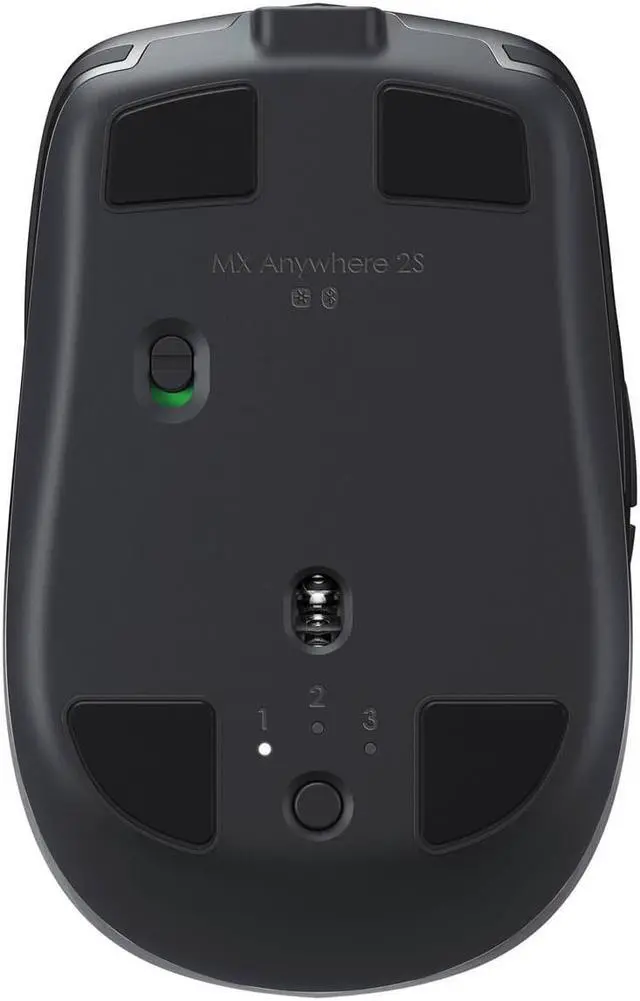 Alt view image 7 of 15 - Logitech MX Anywhere 2S Mouse - Darkfield - Wireless - Bluetooth - Yes - USB - 4000 dpi - Scroll Wheel - 7 Button(s)