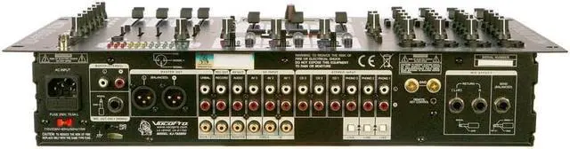 Alt view image 8 of 15 - VocoPro KJ-7808 RV Professional KJ/DJ/VJ Mixer with DSP Mic Effect, and Digital Key Control