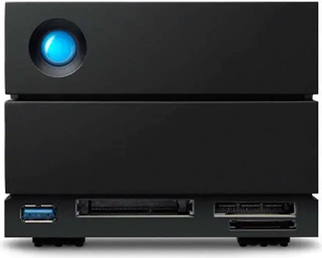 Alt view image 8 of 8 - LaCie 2big Dock 40TB USB 3.2 Gen 2 External Hard Drive STLG40000400 Black