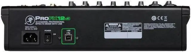 Alt view image 10 of 10 - Mackie ProFX12v3 12 Channel Professional Effects Mixer with USB