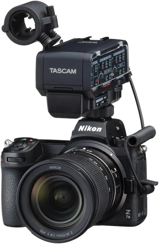 Alt view image 4 of 7 - Tascam CA-XLR2d-AN XLR Microphone Adapter Kit for Analog Cameras