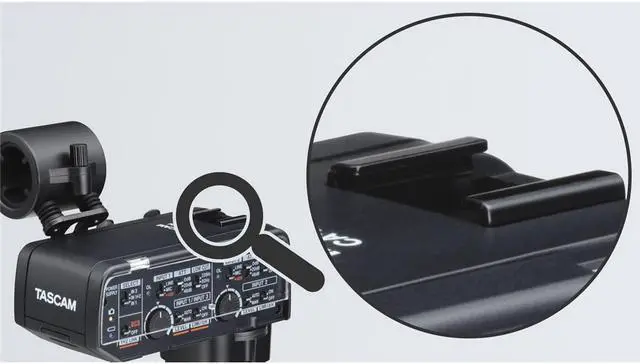 Alt view image 7 of 7 - Tascam CA-XLR2d-AN XLR Microphone Adapter Kit for Analog Cameras