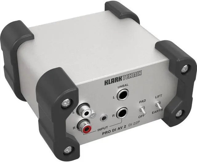 Main image of Klark Teknik DI 22P PRO DI AV 2 Passive Stereo DI Box w/ Midas Transformers