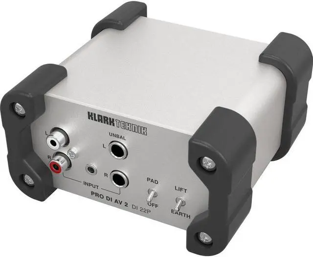 Alt view image 3 of 4 - Klark Teknik DI 22P PRO DI AV 2 Passive Stereo DI Box w/ Midas Transformers