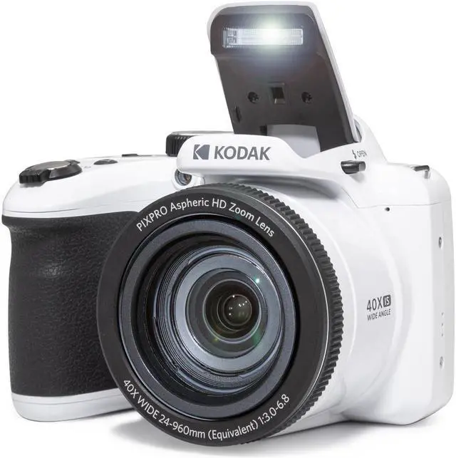 Alt view image 12 of 16 - Kodak PIXPRO AZ405 20.7MP Astro Zoom Digital Camera with 40x Optical Zoom (White)