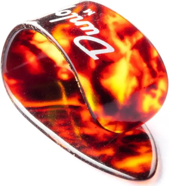Alt view image 4 of 7 - Dunlop 9022P Medium Brown Shell Thumb Picks, 4 Pack