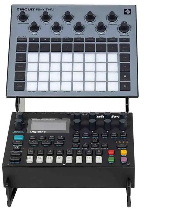 Alt view image 5 of 7 - Headliner 2-Tier Desktop Synthesizer Stand