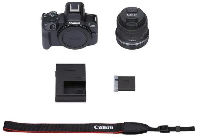 Alt view image 7 of 7 - Canon EOS R50 Mirrorless Camera with RF-S 18-45mm f/4.5-6.3 IS STM Lens, Black