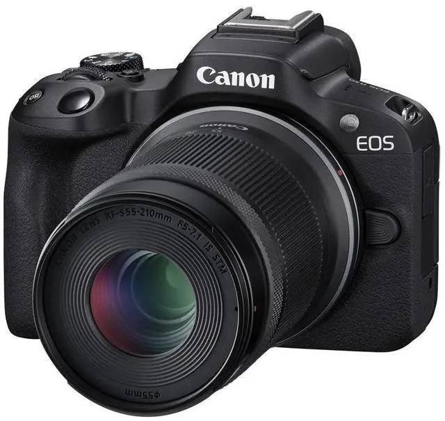 Alt view image 15 of 20 - Canon EOS R50 Mirrorless Camera with 18-45mm and 55-210mm Lenses (Black)