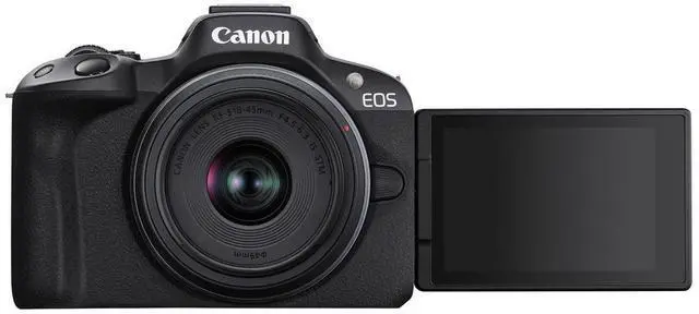 Alt view image 16 of 20 - Canon EOS R50 Mirrorless Camera with 18-45mm and 55-210mm Lenses (Black)