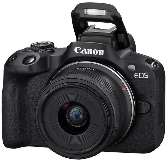 Alt view image 18 of 20 - Canon EOS R50 Mirrorless Camera with 18-45mm and 55-210mm Lenses (Black)