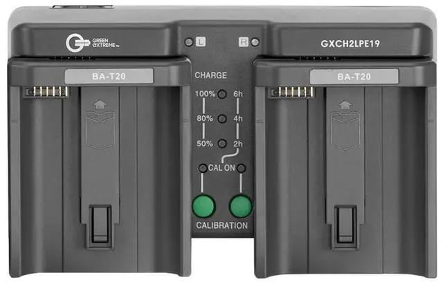 Alt view image 3 of 7 - Green Extreme 2x LP-E19 37.8Wh 10.8V 3500mAh Camera Battery and Dual Charger Kit
