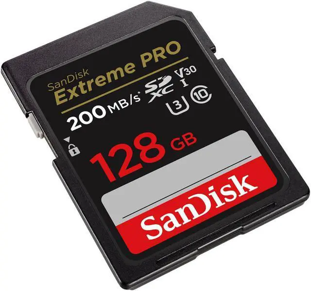 Alt view image 9 of 11 - SanDisk Extreme PRO 128 GB Class 3/UHS-I U3 V30 SDXC SDSDXXD128GANCIN