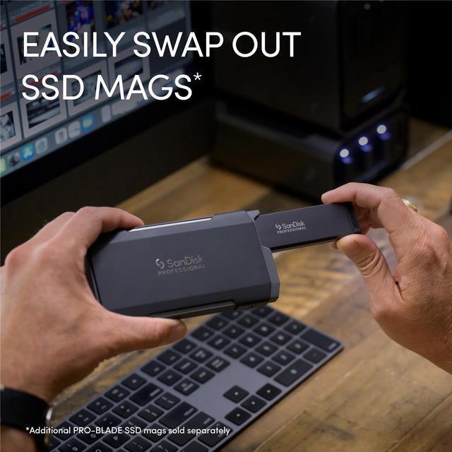Alt view image 20 of 20 - SanDisk Professional PRO-BLADE TRANSPORT SDPM2NB-004T-GBAND 4 TB Portable Solid State Drive - External - PCI Express USB 3.2 (Gen 2) Type C - 2000 MB/s Maximum Read Transfer Rate