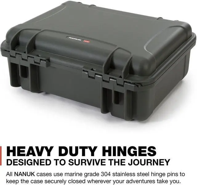Alt view image 6 of 7 - Nanuk Media Series 930 Lightweight NK-7 Resin Waterproof Hard Case with Foam Insert for Ronin-S2, Olive