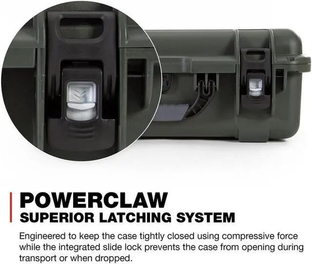Alt view image 5 of 7 - Nanuk Media Series 930 Lightweight NK-7 Resin Waterproof Hard Case with Foam Insert for Ronin-S2, Olive