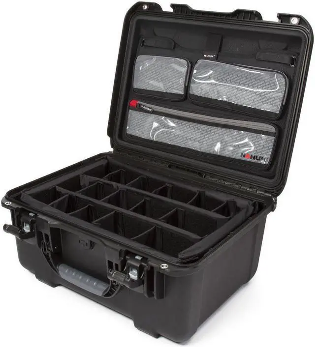 Main image of Nanuk Large Series 933 Waterproof Hard Case with Lid Organizer, Dividers, Black