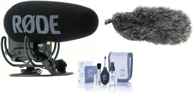 Main image of Rode VideoMic Pro+ Directional On-Camera Shotgun Microphone, Bundle with DeadCat VMP+ Fur Windshield