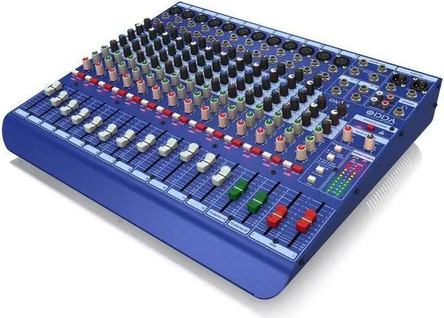 Alt view image 12 of 13 - Midas DM16 16 Input Analog Live and Studio Mixer with Microphone Preamplifier