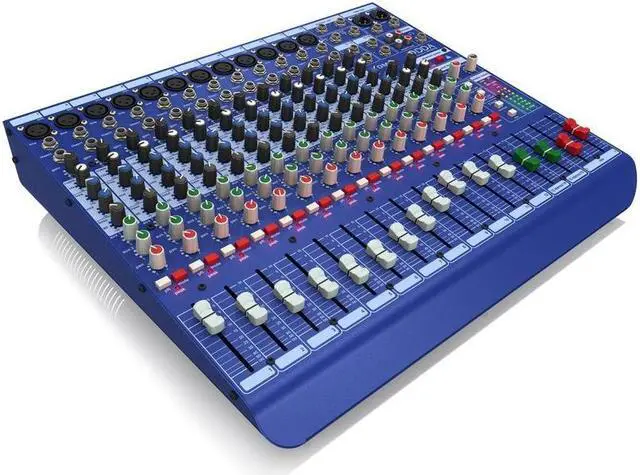 Alt view image 11 of 13 - Midas DM16 16 Input Analog Live and Studio Mixer with Microphone Preamplifier
