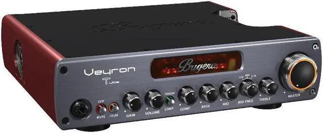 Alt view image 3 of 4 - Bugera Veyron T BV1001T 2000W Ultra-Compact Class-D Bass Amplifier with Tube Preamp, Optical Compressor and DYNAMIZER Technology