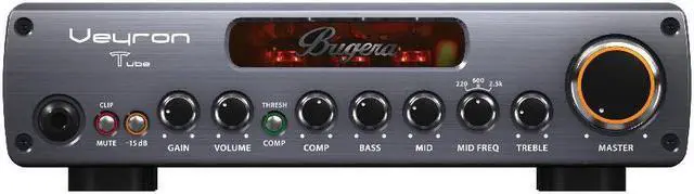 Alt view image 4 of 4 - Bugera Veyron T BV1001T 2000W Ultra-Compact Class-D Bass Amplifier with Tube Preamp, Optical Compressor and DYNAMIZER Technology