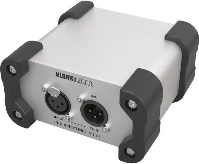 Alt view image 2 of 4 - Klark Teknik PRO SPLITTER 2 DS 20 Passive 1-In/2-Out Signal Splitter