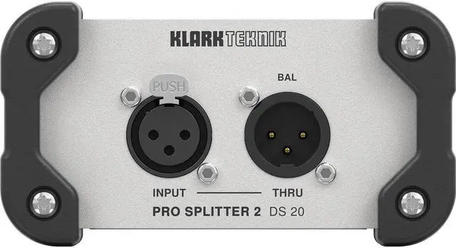 Alt view image 3 of 4 - Klark Teknik PRO SPLITTER 2 DS 20 Passive 1-In/2-Out Signal Splitter