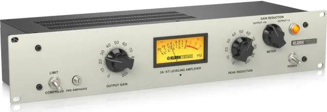 Alt view image 2 of 4 - Klark Teknik 2A-KT Classic Leveling Amplifier with Vacuum Tubes #000-E8A02-00010