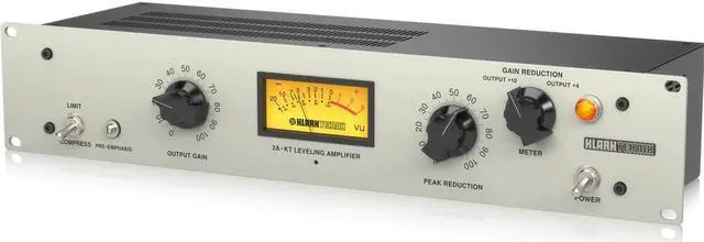 Alt view image 4 of 4 - Klark Teknik 2A-KT Classic Leveling Amplifier with Vacuum Tubes #000-E8A02-00010